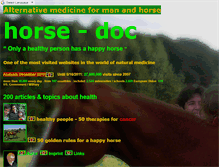 Tablet Screenshot of horse-doc.com